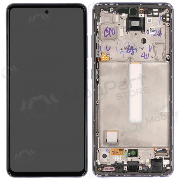 Samsung Galaxy A52 ekraan (lilla) (koos raamiga) (originaalne) Samsung Galaxy A52 ekraan (lilla) (koos raamiga) (originaalne)