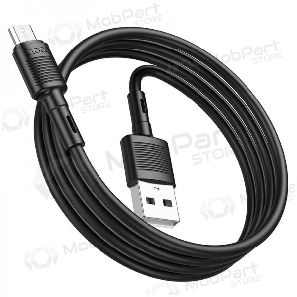 USB kaabel Hoco X83 USB-A to MicroUSB 1.0m mustad