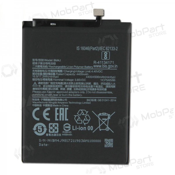Xiaomi Redmi Note 8 Pro patarei / aku, akumuliatorius (BM4J) Xiaomi Redmi Note 8 Pro patarei / aku, akumuliatorius (BM4J)