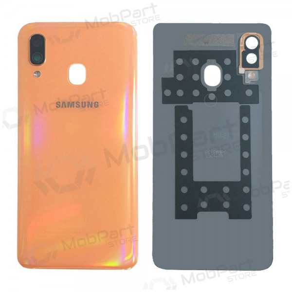 Samsung A405 Galaxy A40 2019 patareipesade kaas (tagakaas) roosa (Coral Orange) (kasutatud grade B, originaalne)