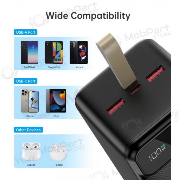 Väline patarei / aku Power Bank Choetech B732 22.5W 50000mAh must