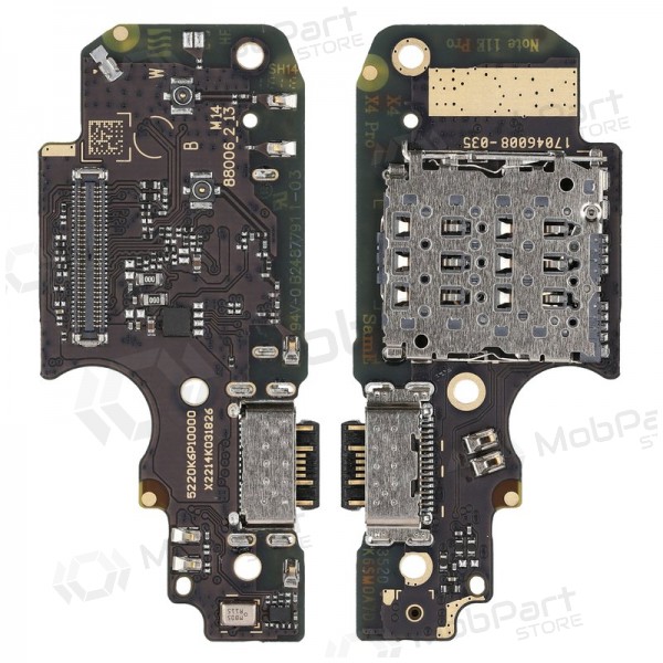 Xiaomi Redmi Note 11 Pro / Note 11 Pro 5G / Note 11e Pro / Poco X4 Pro 5G laadimispesa ja mikrofoni liides (laadimisliides) - Premium Xiaomi Redmi Note 11 Pro / Note 11 Pro 5G / Note 11e Pro / Poco X4 Pro 5G laadimispesa ja mikrofoni liides (laadimisliides) - Premium