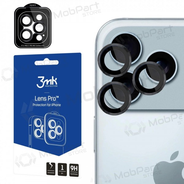 Kaitseklaas kamerai 3mk Lens Pro Apple iPhone 17 Pro/17 Pro Max mustad