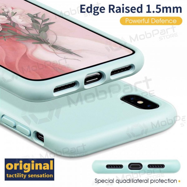 Apple iPhone 13 ümbris - Liquid Silicone 1.5mm (piparmündiroheline)