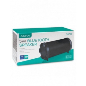 Bluetooth nešiojamas ülemine kõlar OMEGA OG71 BAZOOKA (MicroSD, vabakäeseadmega,FM, AUX) (mustad)