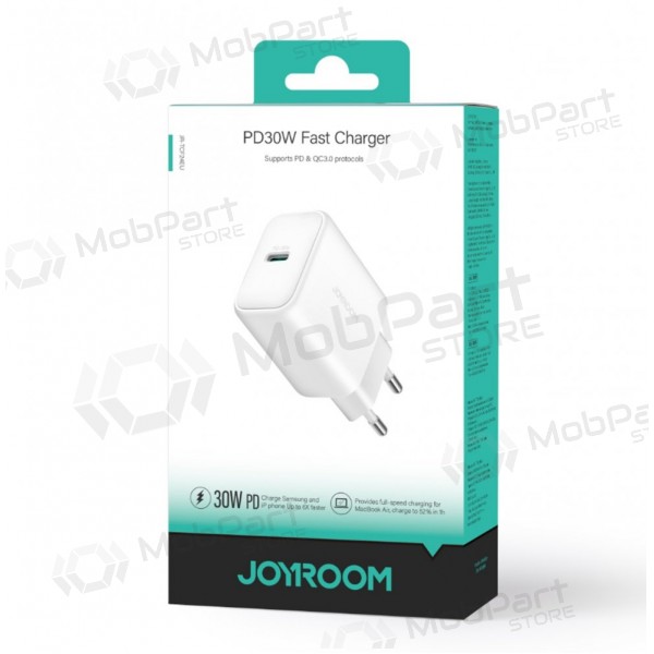 Laadija Joyroom JR-TCF24 USB-C PD30W valged