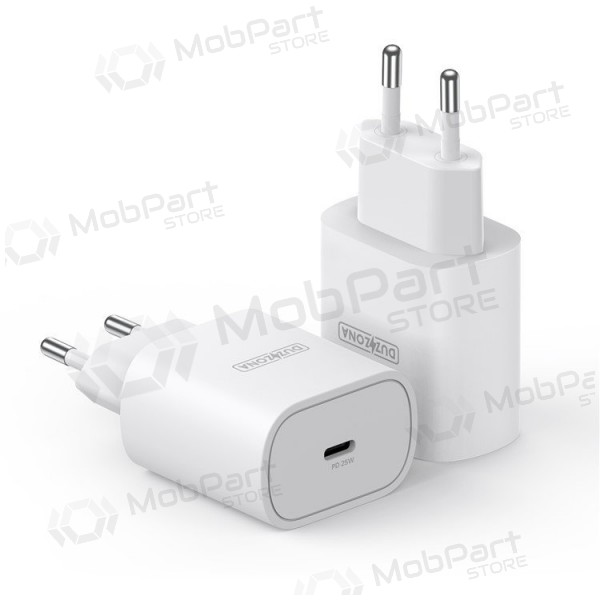Laadija buitinis DUZZONA T6 PD25W Type-C valged