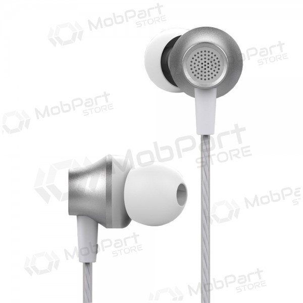 Vabakäeseadmega Devia Metal In-ear 3,5mm (hõbedane)