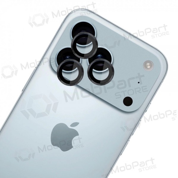 Kaitseklaas kamerai 3mk Lens Pro Apple iPhone 17 Pro/17 Pro Max mustad