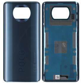 Xiaomi Poco X3 Pro / X3 / X3 NFC patareipesade kaas (tagakaas) (mustad) (originaalne) (service pack)