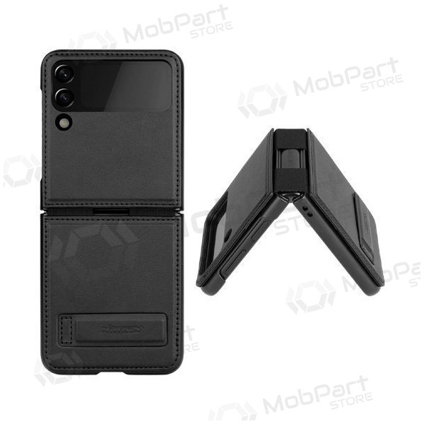 Samsung Galaxy Z Flip4 ümbris „Nillkin Leather“ (mustad) Samsung Galaxy Z Flip4 ümbris „Nillkin Leather“ (mustad)