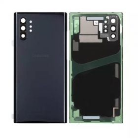 Samsung N975F Galaxy Note 10 Plus patareipesade kaas (tagakaas) mustad (Aura Black) (kasutatud grade C, originaalne)