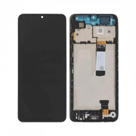 Ekranas Xiaomi Redmi A5/Poco C71 su lietimui jautriu stikliuku ja rėmeliu Black ORG