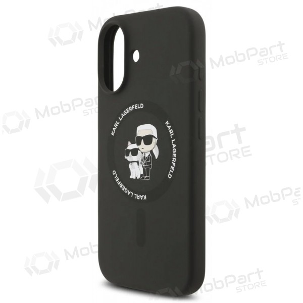 Apple iPhone 17 ümbris - Karl Lagerfeld Liquid Silicone Karl and Choupette MagSafe (must)