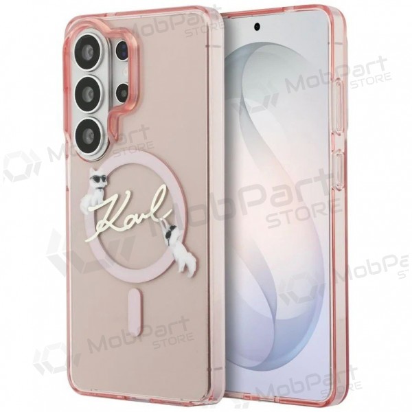 Samsung Galaxy S26 Ultra ümbris - Karl Lagerfeld IML Choupette Karl Script Logo Magnetic (roosa)
