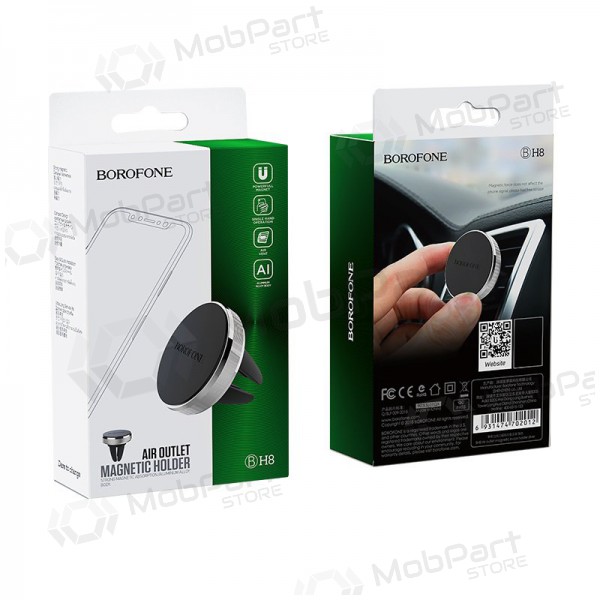 Automobilinis Universaalne telefono laikiklis Borofone BH8, tvirtinamas ant prietaisų skydelio, magnetinis, mustad