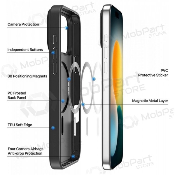 Samsung Galaxy S26+ ümbris - Dux Ducis Yind MagSafe (must)
