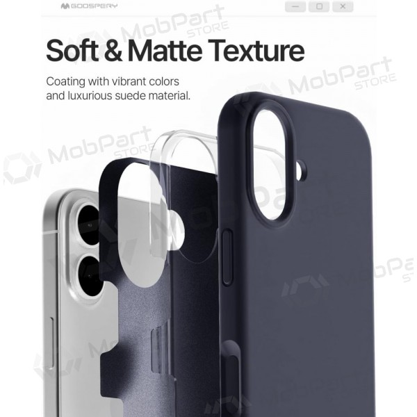 Ümbris Mercury Pure Magsafe Silicon Case Apple iPhone 17 tumesinine