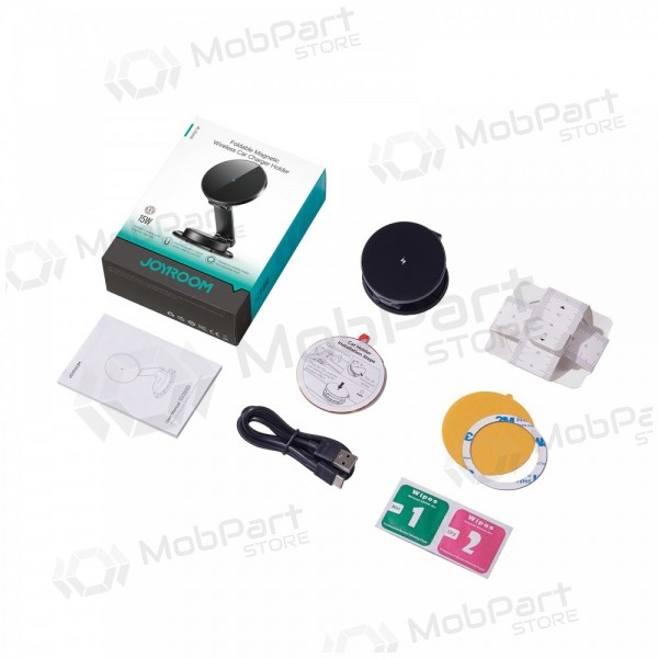 Automobilinis laikiklis-laadija Joyroom JR-ZS408 (dashboard) 15W mustad