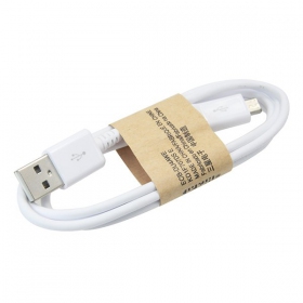USB kaabel microUSB (valged) 1.0m