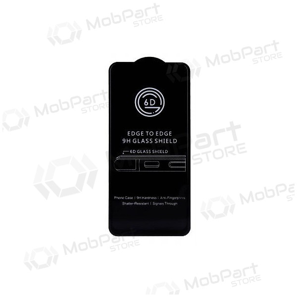 LCD apsauginis stikliukas 6D Xiaomi Redmi 13C/Poco C65/Poco M6 5G mustad