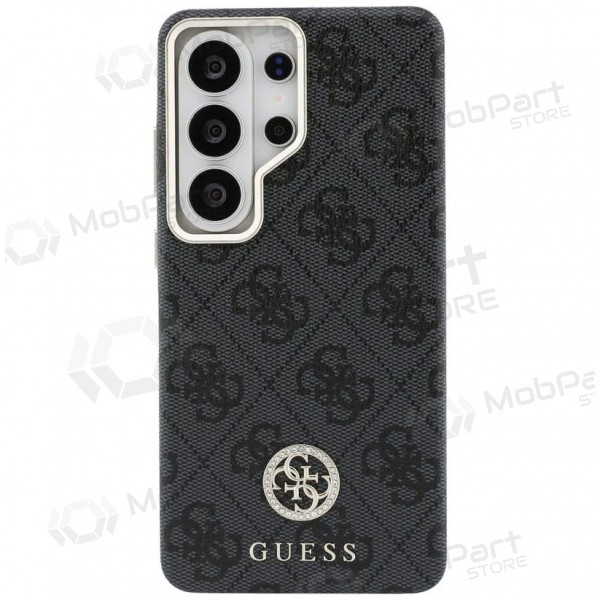 Samsung Galaxy S26 Ultra ümbris - Guess PU Leather 4G Strass Logo Gold Frame Magnetic (must)