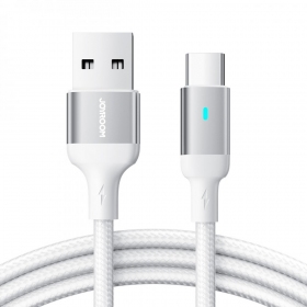 USB kaabel Joyroom S-UC027A10 USB to Type-C 3A 1.2m valged