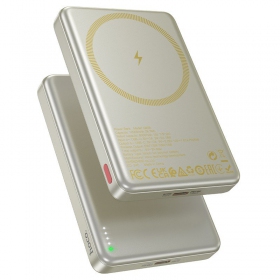 Väline patarei / aku Power Bank Hoco Q26A PD20W Magnetic 10000mAh kuldne