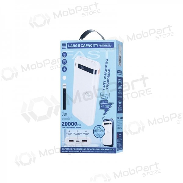 Väline patarei / aku Power Bank Remax RPP-72 22.5W 20000mAh must