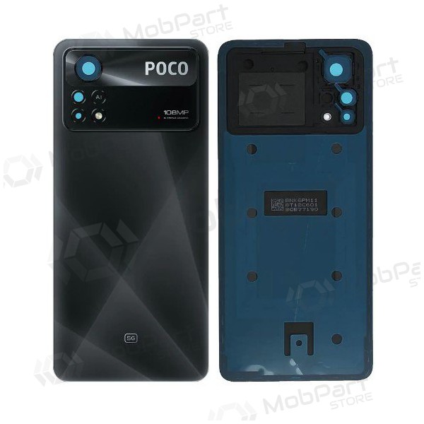 Xiaomi Poco X4 Pro 5G patareipesade kaas (tagakaas) (mustad) (originaalne) (service pack) Xiaomi Poco X4 Pro 5G patareipesade kaas (tagakaas) (mustad) (originaalne) (service pack)