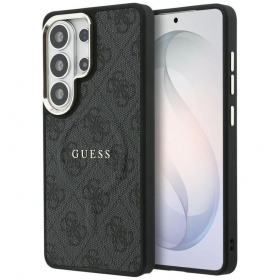 Samsung Galaxy S26 Ultra ümbris - Guess PU Leather 4G Gold Frame Magnetic (must)