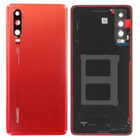 Huawei P30 patareipesade kaas (tagakaas) (oranžinis) (service pack) (originaalne)