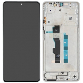 Xiaomi Redmi Note 13 5G ekraan (valged) (koos raamiga) (originaalne)