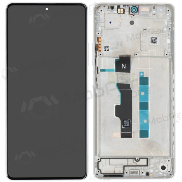 Xiaomi Redmi Note 13 5G ekraan (valged) (koos raamiga) (originaalne) Xiaomi Redmi Note 13 5G ekraan (valged) (koos raamiga) (originaalne)
