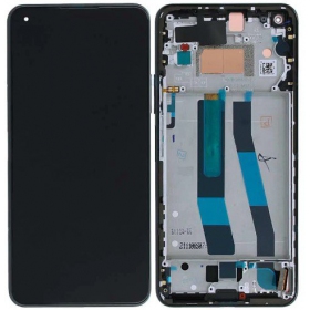 Xiaomi 11 Lite 5G NE ekraan (mustad) (koos raamiga) (originaalne)