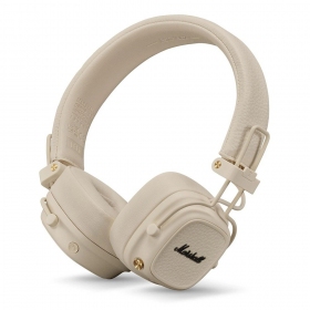 Juhtmevabad kõrvaklapid Marshall Major V Bluetooth On-Ear USB-C 3,5 mm kreemjas