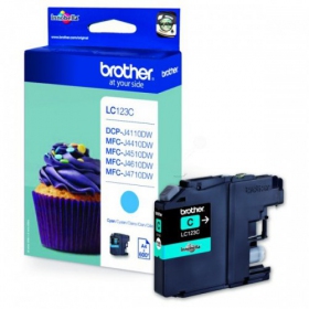 Brother LC 123 (LC123C), helesinine kassett tindiprinteritele