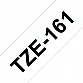 Brother TZe-161 (TZe161) lamineeritud märgistuslint must läbipaistval, 36mm, 8m