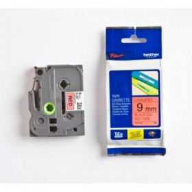 Brother TZe-421 (TZe421) lamineeritud etiketilint 9mm 8m, must punasel