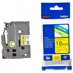 Brother TZe-641 (TZE641) 18mm, 8m, kollane, must lint