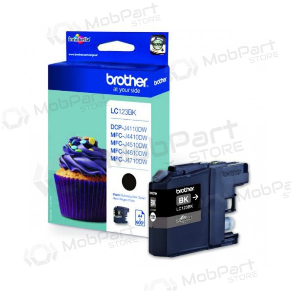 Brother LC 123 (LC123BK), must kassett tindiprinteritele