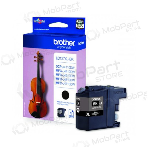 Brother LC 127XL (LC127XLBK), must kassett tindiprinteritele, 1200 leheküljed.