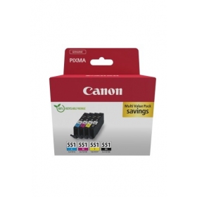 Canon CLI-551 (6509B016) tindikassettide komplekt, C/M/Y/BK