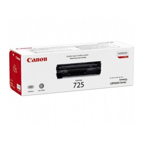 Canon CRG 725 (3484B002) must kassett laserprinterite jaoks, 1600 leheküljed.