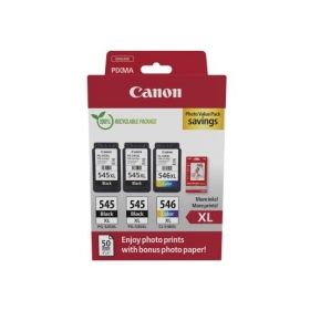 Canon PG-545XL/CL-546XL (8286B015) fotoväärtuspakett tindikassettide komplekt, BK/CMY