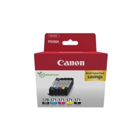 Canon PGI-570 PGBK/CLI-571 (0372C006) tindikassettide komplekt, PGBK/C/M/Y/BK