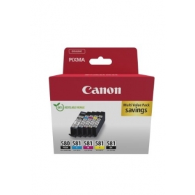 Canon PGI-580/CLI-581 (2078C007) tindikassettide komplekt, PGBK/BK/C/M/Y