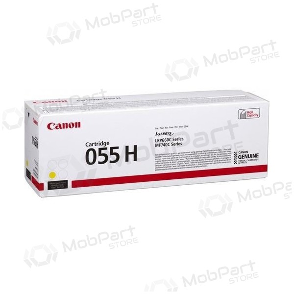 Canon CRG 055H (3017C002) kollane kassett laserprinterite jaoks, 5900 leheküljed.