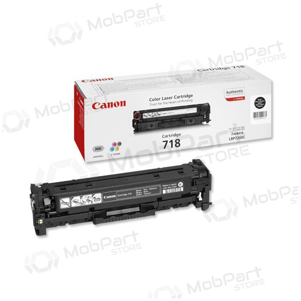 Canon CRG 718 (2662B002) must kassett laserprinterite jaoks, 3400 leheküljed.