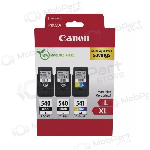 Canon PG-540L/CL-541XL (5224B017) tindikassettide komplekt, BK/CMY